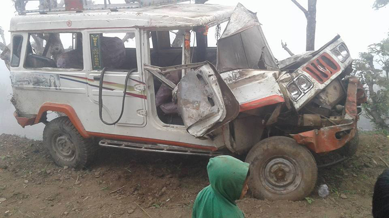 Five people killed in two different accidents in Palpa